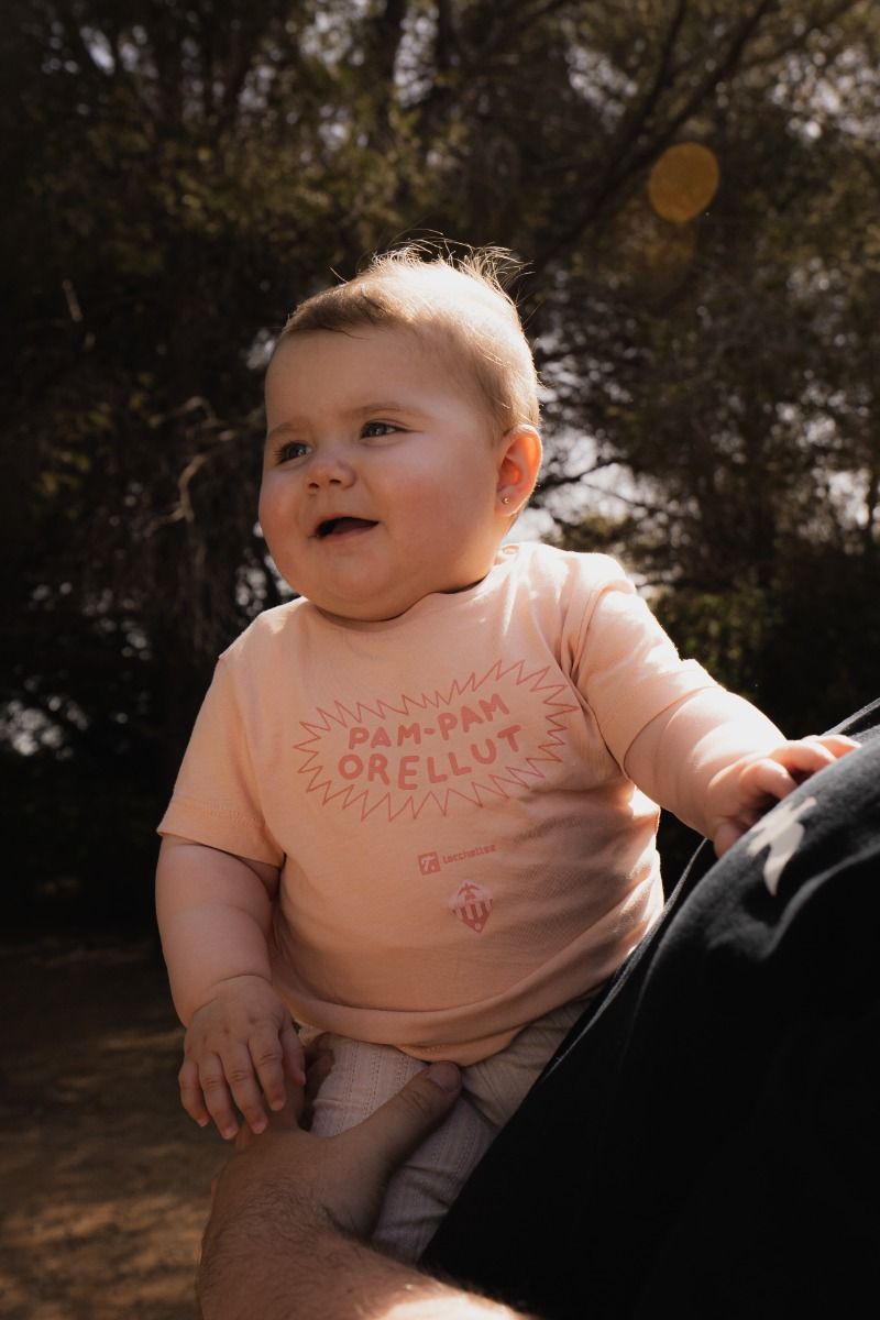 Camiseta Baby Orellut rosa Tacchettee