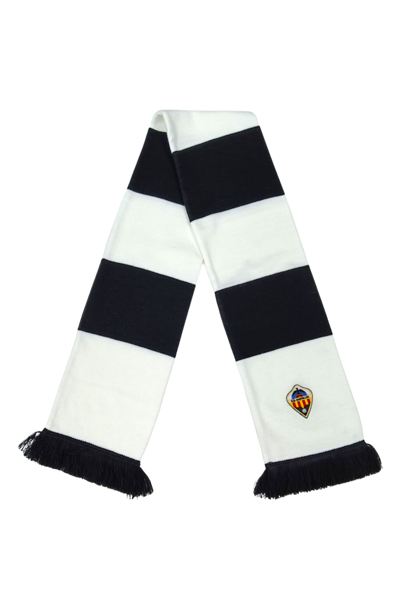 Bufanda de lana con escudo bordado