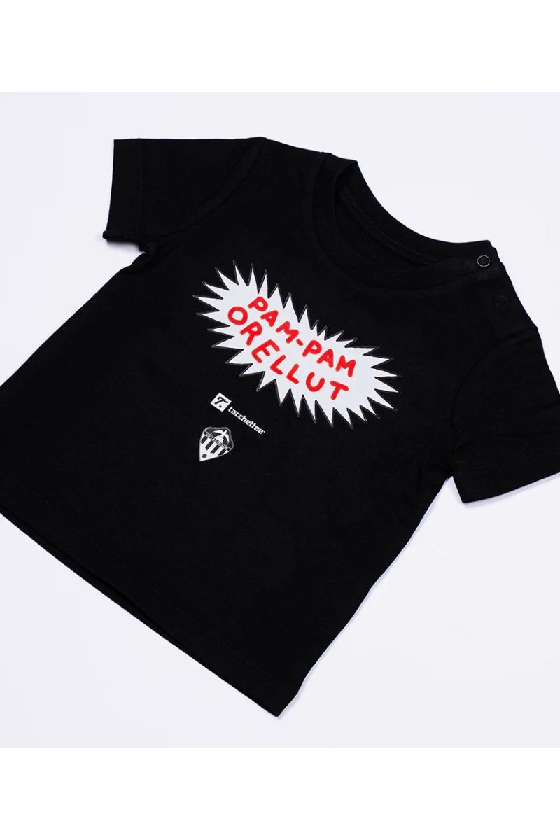 Camiseta Baby Orellut negra Tacchettee